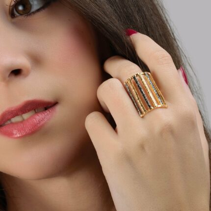 Δαχτυλίδι ασημένιο ζαγρέ χειροποίητο | Lalino.gr