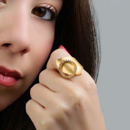Δαχτυλίδι ασημένιο με ζιργκόν | Lalino.gr