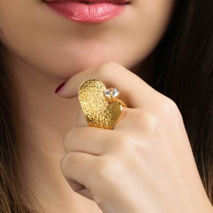Ασημένιο δαχτυλίδι καρδιά με ζιργκόν | Lalino.gr