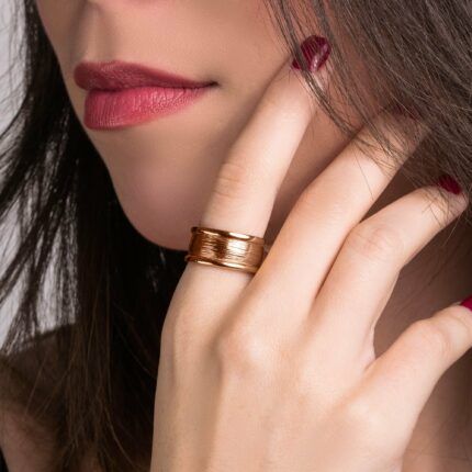 Χειροποίητο ασημένιο δαχτυλίδι βέρα | Lalino.gr