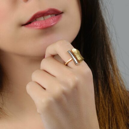 Ιδιαίτερο ασημένιο δαχτυλίδι χειροποίητο | Lalino.gr