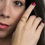 Ιδιαίτερο ασημένιο δαχτυλίδι με ζιργκόν | Lalino.gr