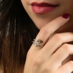 Δαχτυλίδι ασημένιο με κλειδί του Σολ και νότα | Lalino.gr