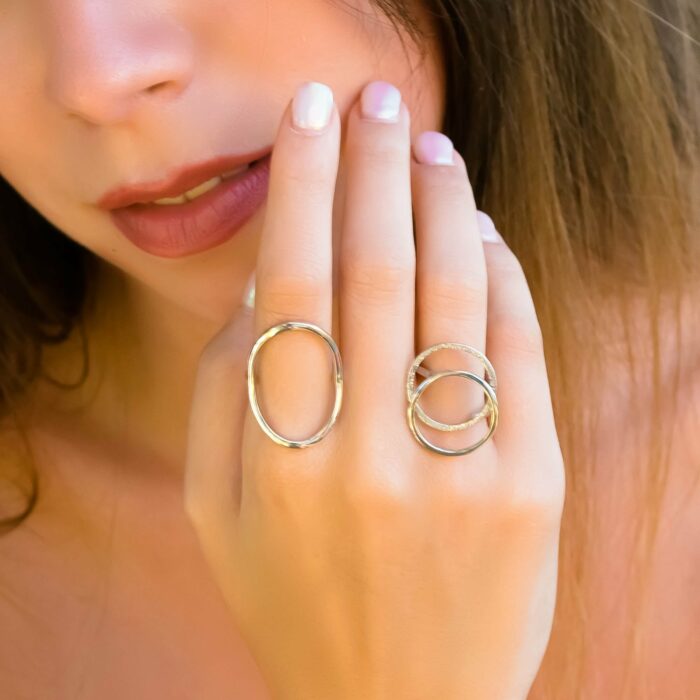 Χειροποίητο δαχτυλίδι ασημένιο | Lalino.gr
