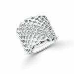 Χειροποίητο ασημένιο δαχτυλίδι με πέτρες ζιργκόν | Lalino.gr