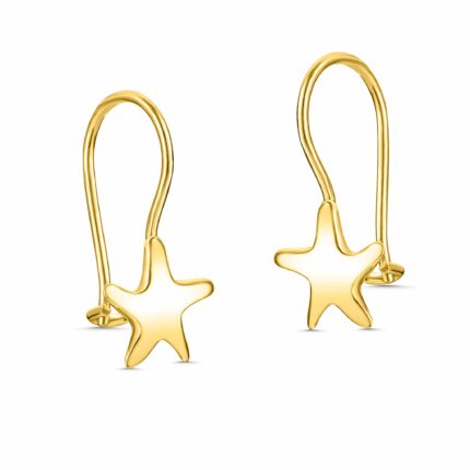 Ασημένια παιδικά σκουλαρίκια αστερίες | Lalino.gr