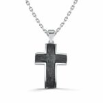 Χειροποίητος ανδρικός σταυρός με μαύρη οξείδωση | Lalino.gr