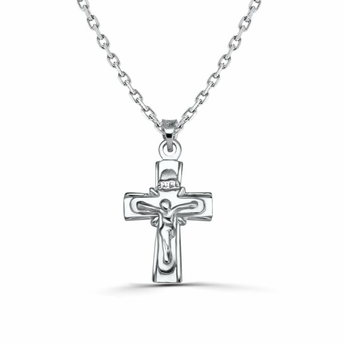 Σταυρός με τον Εσταυρωμένο ανδρικός ασημένιος | Lalino.gr