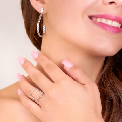 Ασημένιο δαχτυλίδι κυματιστό χειροποίητο | Lalino.gr