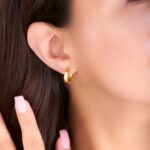 Ασημένια σκουλαρίκια κρίκοι | Lalino.gr