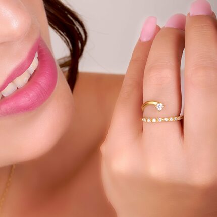Δαχτυλίδι ασημένιο βεράκι με ζιργκόν | Lalino.gr