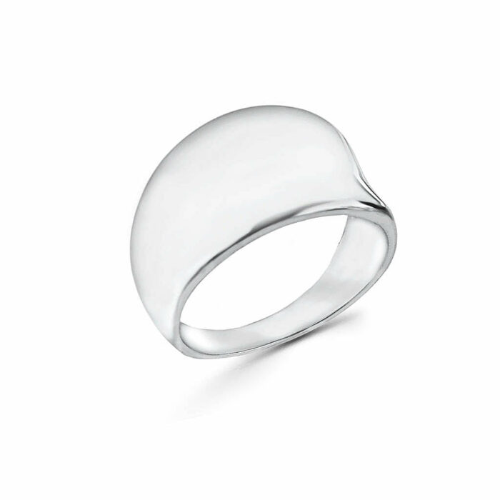 Δαχτυλίδι ασημένιο λουστρέ χειροποίητο | Lalino.gr