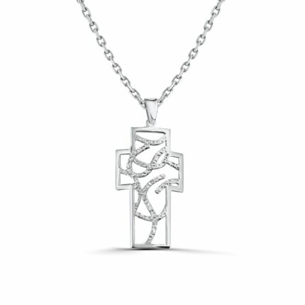 Ασημένιος σταυρός διάτρητος unisex | Lalino.gr