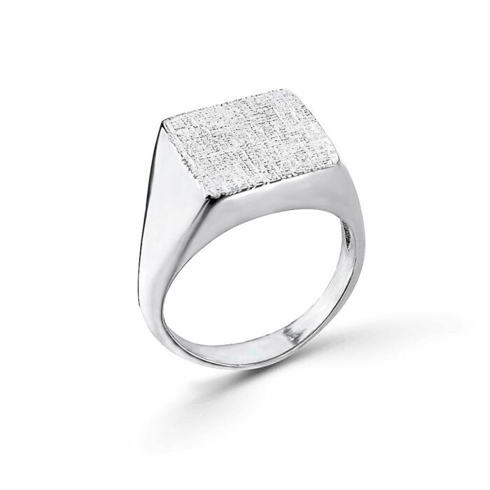 Ασημένιο δαχτυλίδι χειροποίητο ζαγρέ | Lalino.gr