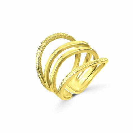 Ασημένιο δαχτυλίδι βεράκι τετραπλό | Lalino.gr