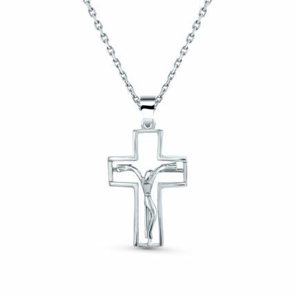 Ασημένιος ανδρικός σταυρός διάτρητος | Lalino.gr