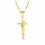 Ασημένιος γυναικείος σταυρός διπλός | Lalino.gr