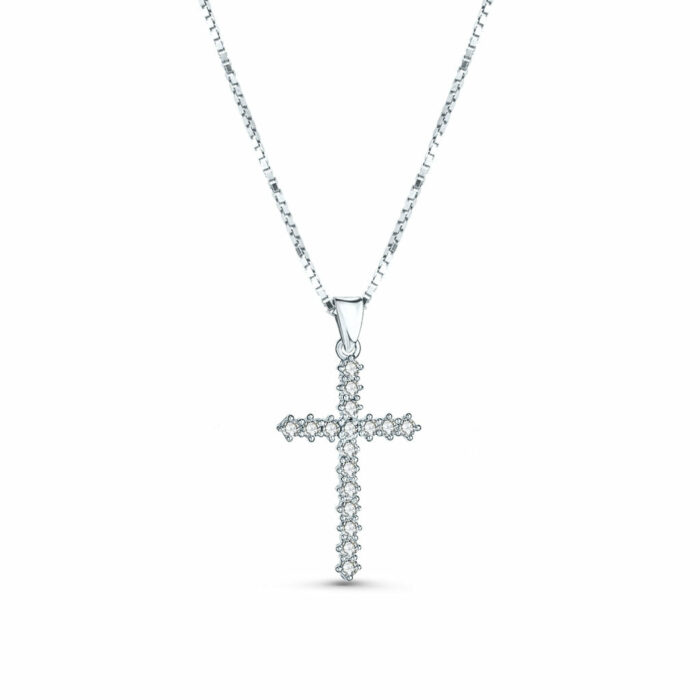 Διαχρονικός γυναικείος ασημένιος σταυρός | Lalino.gr