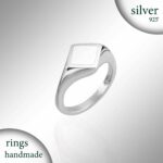 Ασημένιο δαχτυλίδι ρόμβος με σμάλτο | Lalino.gr