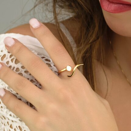 Χειροποίητο ασημένιο δαχτυλίδι με σμάλτο | Lalino.gr