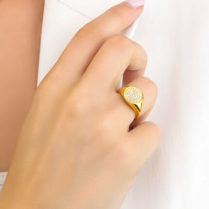 Δαχτυλίδι ασημένιο χειροποίητο με ζιργκόν | Lalino.gr
