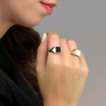 Δαχτυλίδι ασημένιο χειροποίητο με σμάλτο | Lalino.gr