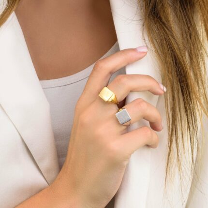 Δαχτυλίδι σεβαλιέ ασημένιο χειροποίητο | Lalino.gr