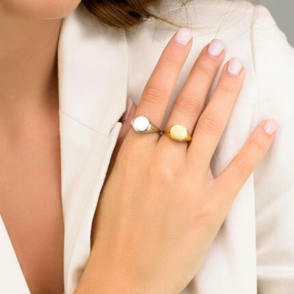 Χειροποίητο ασημένιο δαχτυλίδι σεβαλιέ | Lalino.gr
