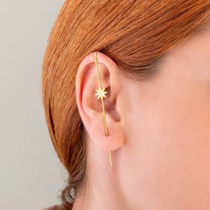 Ear Pin Cuff Σκουλαρίκι Μαργαρίτα | Lalino.gr