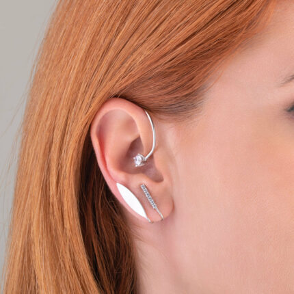 Ear cuff σκουλαρίκι πολύπετρο φύλλο | Lalino.gr