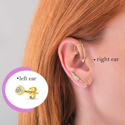 Ear cuff σκουλαρίκι φτερό | Lalino.gr