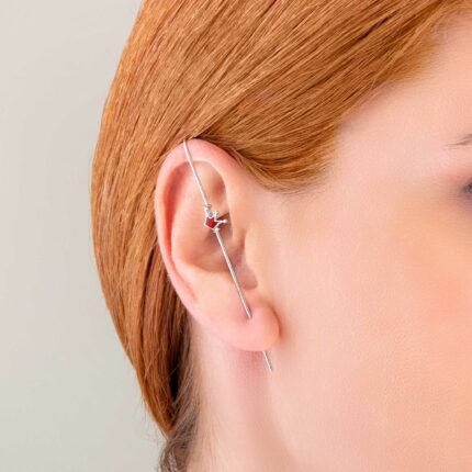 Ear pin cuff σκουλαρίκι κορώνα | Lalino.gr