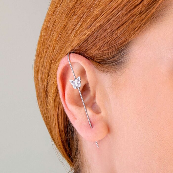 Ear pin cuff πεταλούδα σκουλαρίκι | Lalino.gr
