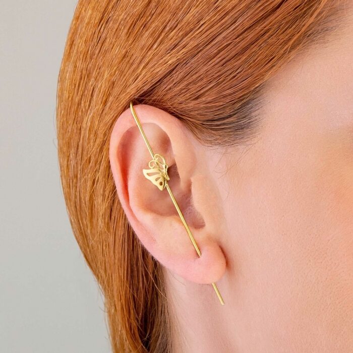 Ear Pin Cuff Σκουλαρίκι Πεταλούδα | Lalino.gr