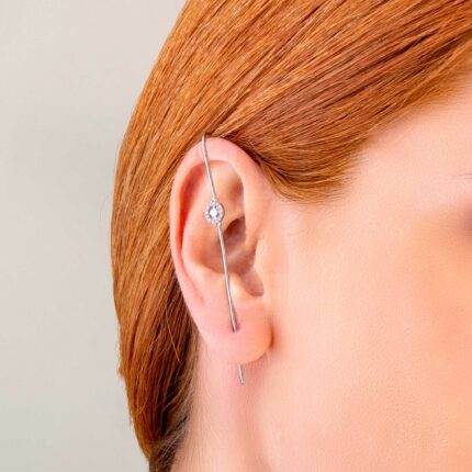 Ear Pin Cuff Σκουλαρίκι Ροζέτα | Lalino.gr