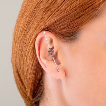 Ear pin cuff σταυρουδάκι | Lalino.gr