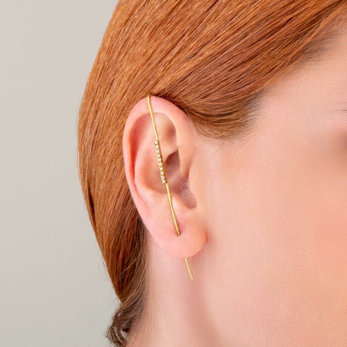 Ear Pin Cuff Σκουλαρίκι Πολύπετρο | Lalino.gr