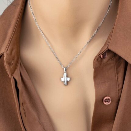 Γυναικείος σταυρός ασημένιος | Lalino.gr