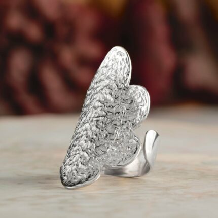 Χειροποίητο ασημένιο δαχτυλίδι ζαγρέ | Lalino.gr