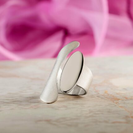 Χειροποίητο ασημένιο δαχτυλίδι λουστρέ | Lalino.gr