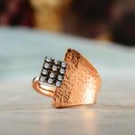 Δαχτυλίδι ασημένιο χειροποίητο ζαγρέ | Lalino.gr
