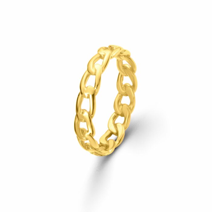Δαχτυλίδι βεράκι αλυσίδα ασημένιο | Lalino.gr