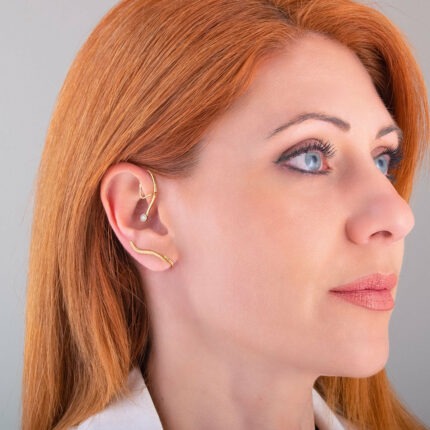 Ear cuff σκουλαρίκι κυματιστό | Lalino.gr