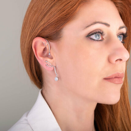Ear cuff σκουλαρίκι κρεμαστό | Lalino.gr