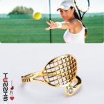 Ασημένια Ρακέτα Tennis Δαχτυλίδι με Ζιργκόν - Image 4