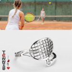Ασημένια Ρακέτα Tennis Δαχτυλίδι με Ζιργκόν